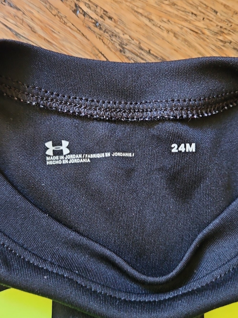 Under Armour Kids' Black Short Sleeve Logo Tee 24mo - Picture 3 of 4